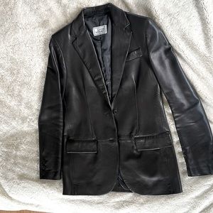 Gianni Versace Vintage Leather Blazer